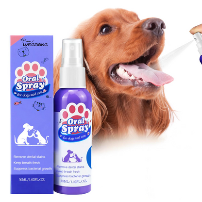 Forfriskende spray til dyrenes ånde