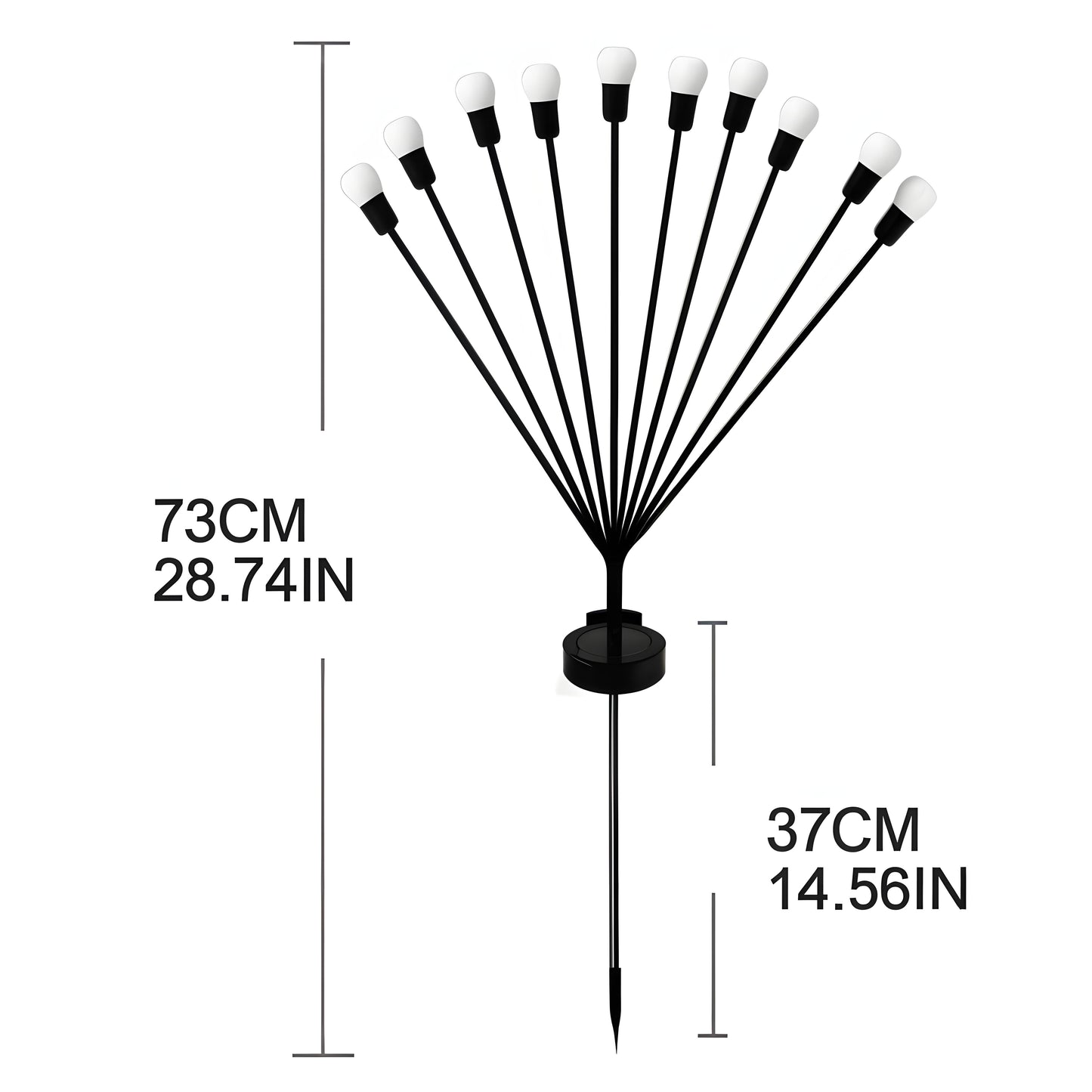 Solcelledrevne dansende havelygter | 2 stk